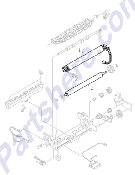 HP parts picture diagram for RB9-0684-000CN, RG5-4290-100CN, RG5-4291-100CN, RG5-4290-000CN, RG5-4291-000CN, RB9-0684-000CN-R, RB9-0684-000CN-C
